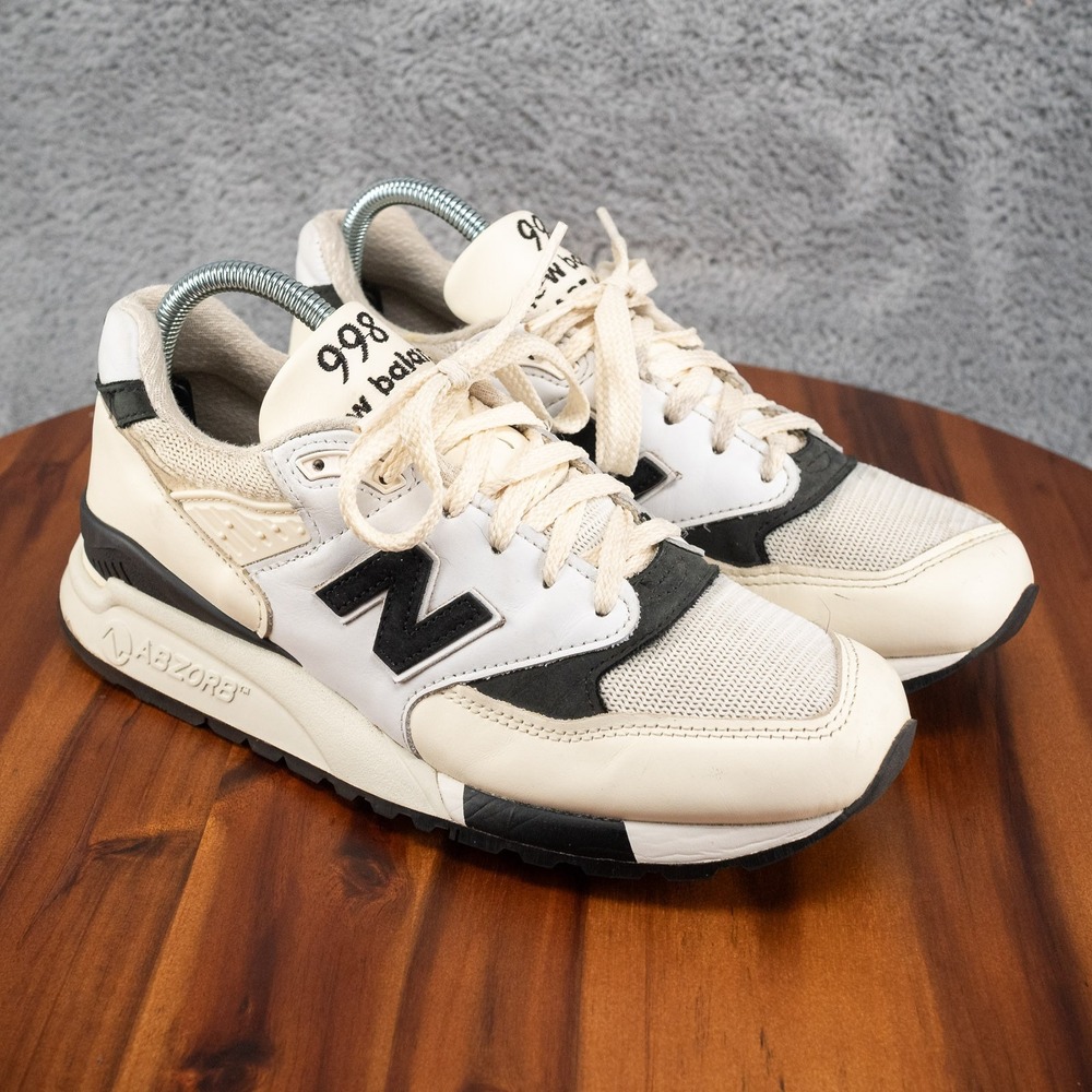 New Balance 998 Made in USA x Teddy Santis Men Size 6.5 White Black U998TI